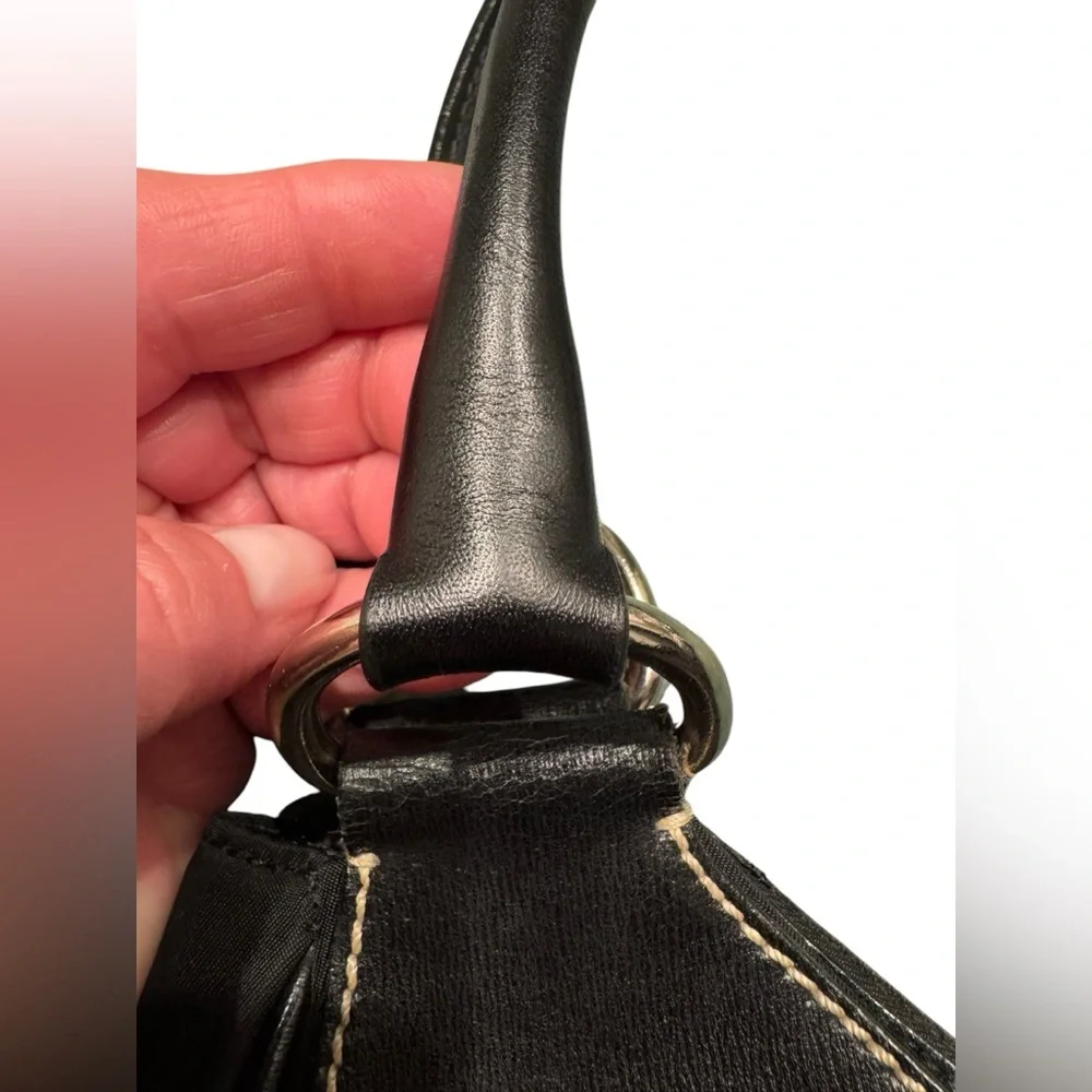 Vintage Prada Nylon Small Handbag. Black. GUC